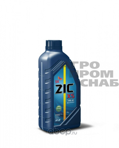 Масло ZIC X5 DIESEL SAE 10w-40 API CI-4 (П/СИНТ.) (Корея) 1л.