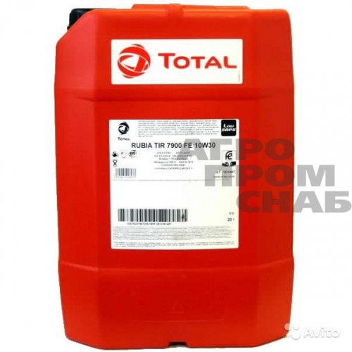 Масло моторное Total RUBIA TIR 7900 FE SAE 10w-30 API CJ-4/SM 20л.