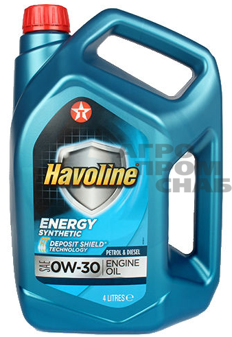 Масло Texaco HAVOLINE ENERGY SAE 0w-30  A5/B5, A1/B1, SL/CF 4л.