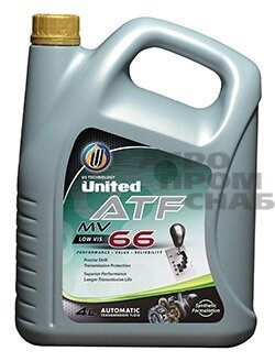 Жидкость для АКПП United ATF-66 (LOW VISCOSITY) RED (DEXRON VI) 4л.