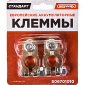 Клеммы медные SKYWAY СТАНДАРТ европейские 010 S06701010