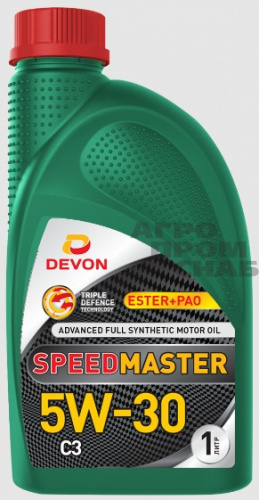 Масло Devon МОТОРНОЕ Speed Master 5w-30 C3 ESTER+PAO (синт) 1л.