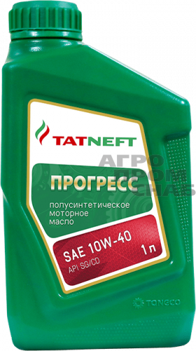 Масло Татнефть моторное Прогресс API SH, SG/CD 10W-40 (п/с) 1л.