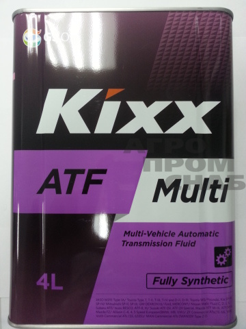 Масло Kixx трансмиссионное ATF Multi синт 4 л.