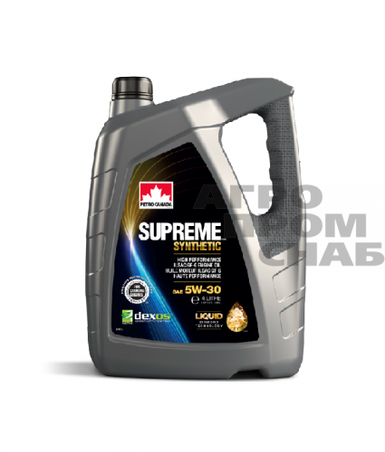 Масло Petro-Canada SUPREME SYNTHETIC SAE 5w-30 API SP (Канада) 4л.