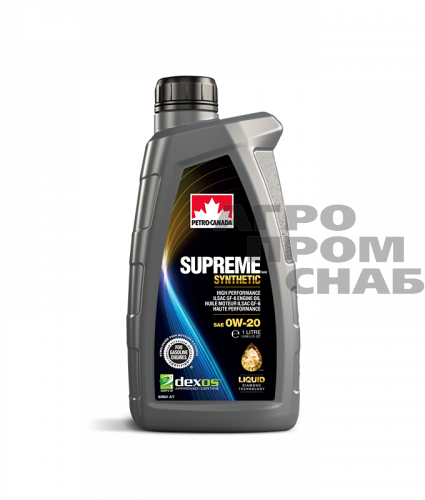 Масло Petro-Canada SUPREME SYNTHETIC SAE 0w-20 API SP (Канада) 1л.