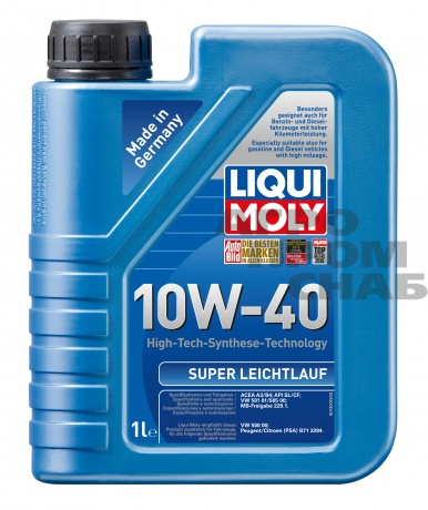 Масло Liqui Moly SUPER LEICHTLAUF SAE 10w-40 API SJ/CF 1л.