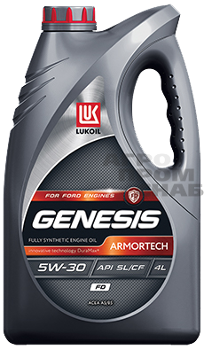 Масло Лукойл GENESIS ARMORTECH FD SAE 5w-30 API SL/CF синт. (г.Пермь) 4л.(замена ARMORTECH A5/B5)