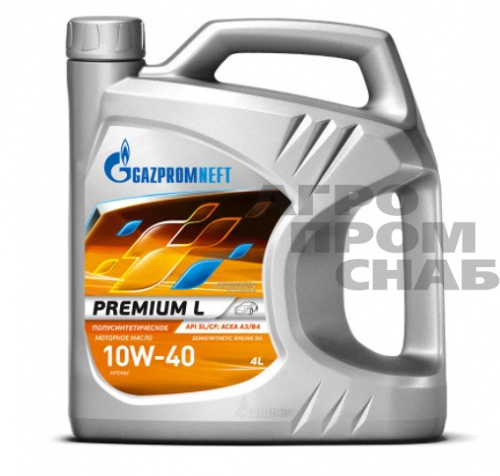 Масло Gazpromneft PREMIUM L SAE 10w-40 API SL/CF (г.Омск) 4л.