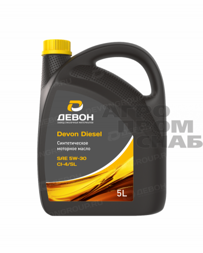 Масло Devon DIESEL 5w-30 CI-4/SL (п/с) (г.Уфа) 5л.