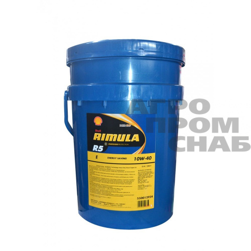 Масло Shell RIMULA R5 E SAE 10w-40 (CI-4 ) 20л.