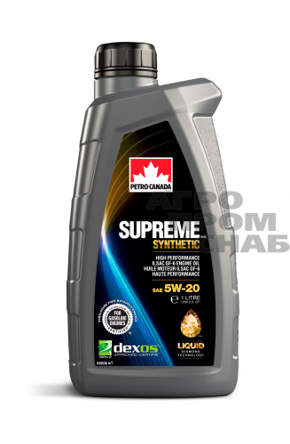 Масло Petro-Canada SUPREME SYNTHETIC SAE 5w-20 API SP (Канада) 1л.