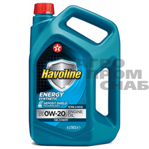 Масло Texaco HAVOLINE ENERGY SAE 0w-20 API SL/CF 4л.