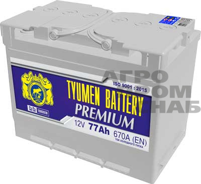 АКБ 6 ст-77 Аh TYUMEN BATTERY PREMIUM(г.Тюмень) п/п