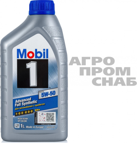 Масло Mobil 1 FSХ1 SAE 5w-50 SAE SN/SM (синт) 1л.