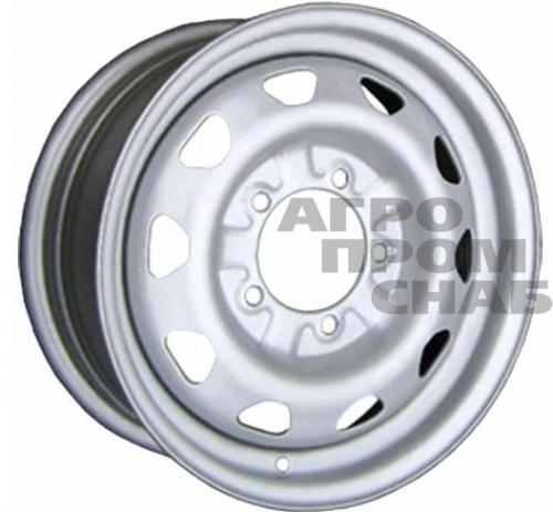 Диск стальной 16*8.0 5*139,7 Et0 108,7 УАЗ Spoke Silver