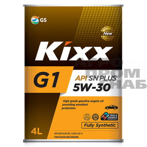 Масло моторное Kixx G1 SAE 5W-30 API SN Plus синт 4л.(4)