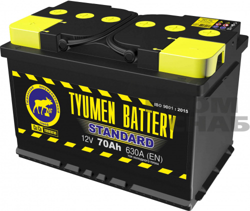 АКБ 6 ст-70 Аh TYUMEN BATTERY STANDARD (г.Тюмень) о/п