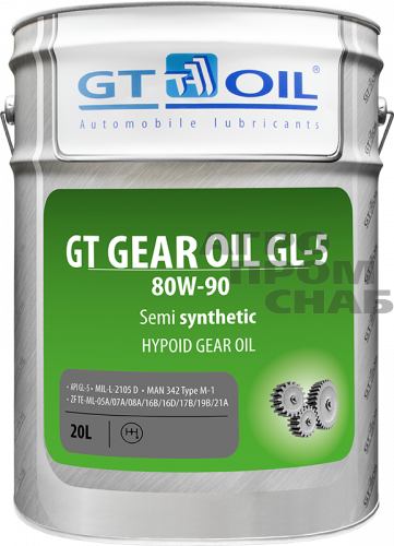 Масло Трансмиссионное GT Gear Oil SAE 80W-90, API GL-5 (Корея) 20л.